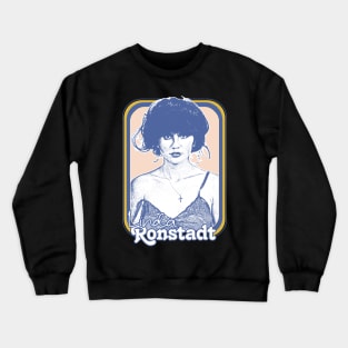 Linda Ronstadt /// Original Retro 1970s Style Fan Art Design Crewneck Sweatshirt